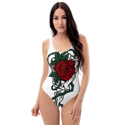 Women's Floral One-Piece Swimsuit - Flattering & Chlorine-Resistant